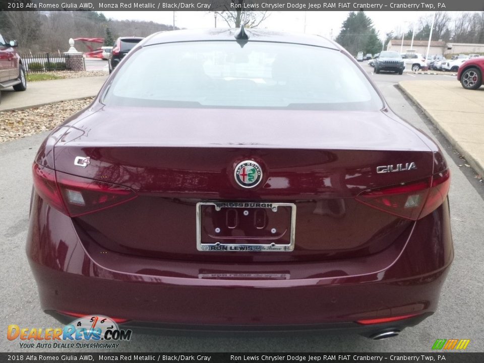 2018 Alfa Romeo Giulia AWD Monza Red Metallic / Black/Dark Gray Photo #6
