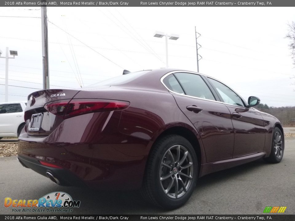2018 Alfa Romeo Giulia AWD Monza Red Metallic / Black/Dark Gray Photo #8