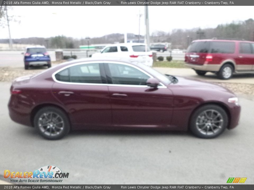 2018 Alfa Romeo Giulia AWD Monza Red Metallic / Black/Dark Gray Photo #9