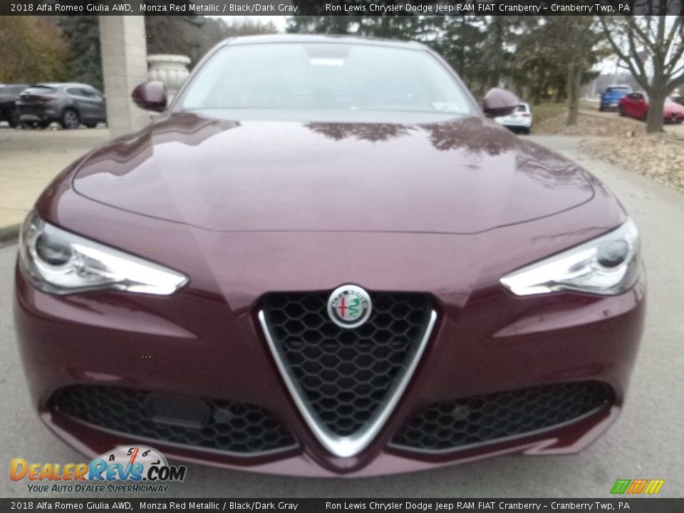 2018 Alfa Romeo Giulia AWD Monza Red Metallic / Black/Dark Gray Photo #12