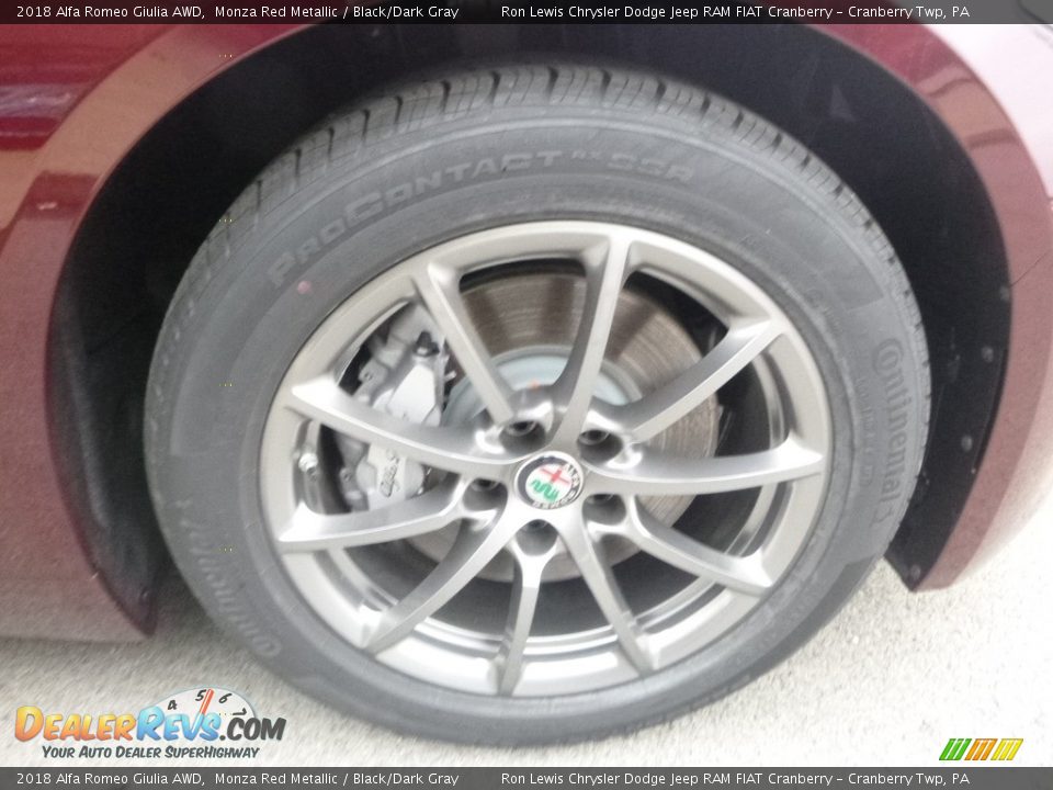 2018 Alfa Romeo Giulia AWD Monza Red Metallic / Black/Dark Gray Photo #13