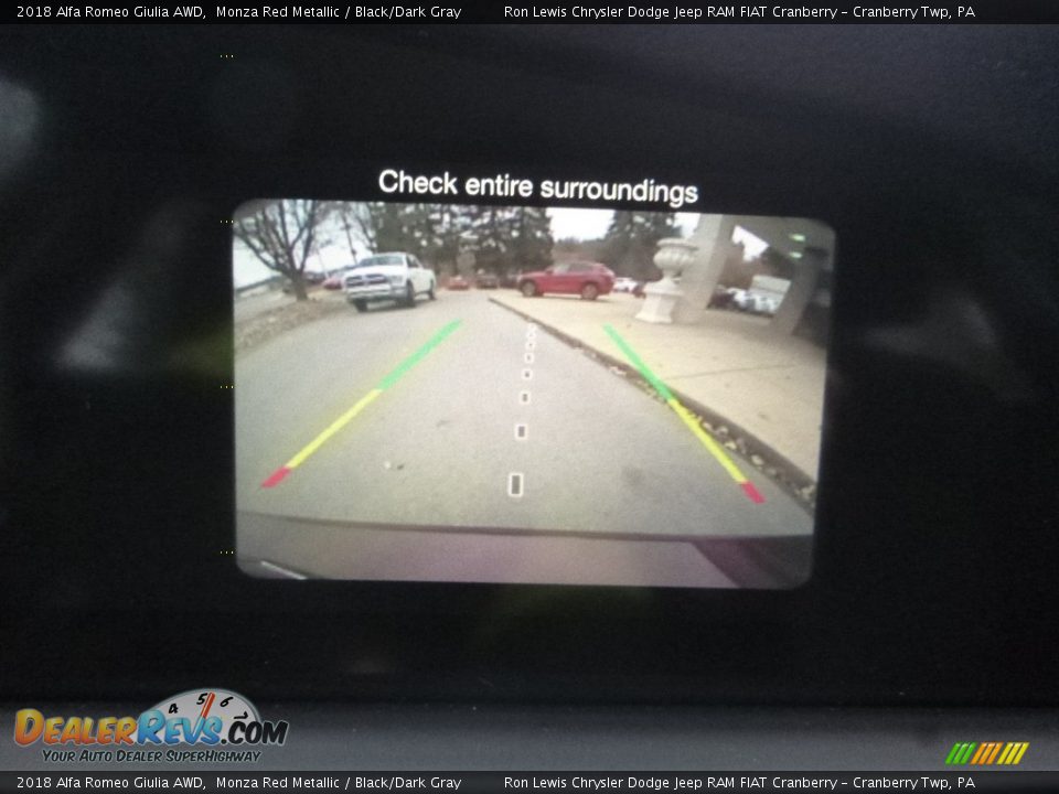 2018 Alfa Romeo Giulia AWD Monza Red Metallic / Black/Dark Gray Photo #26