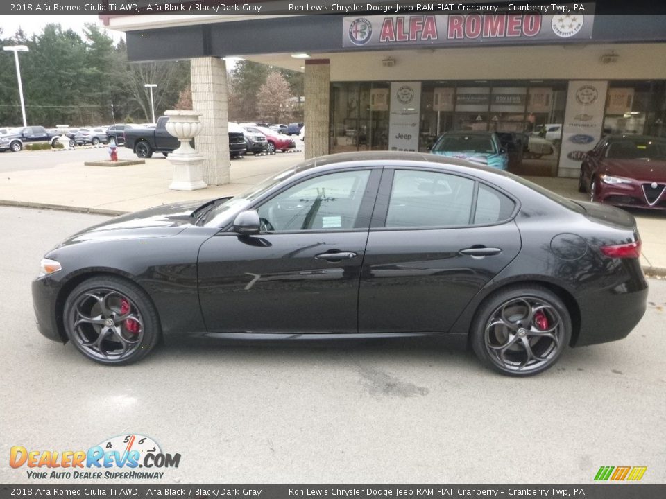 2018 Alfa Romeo Giulia Ti AWD Alfa Black / Black/Dark Gray Photo #2