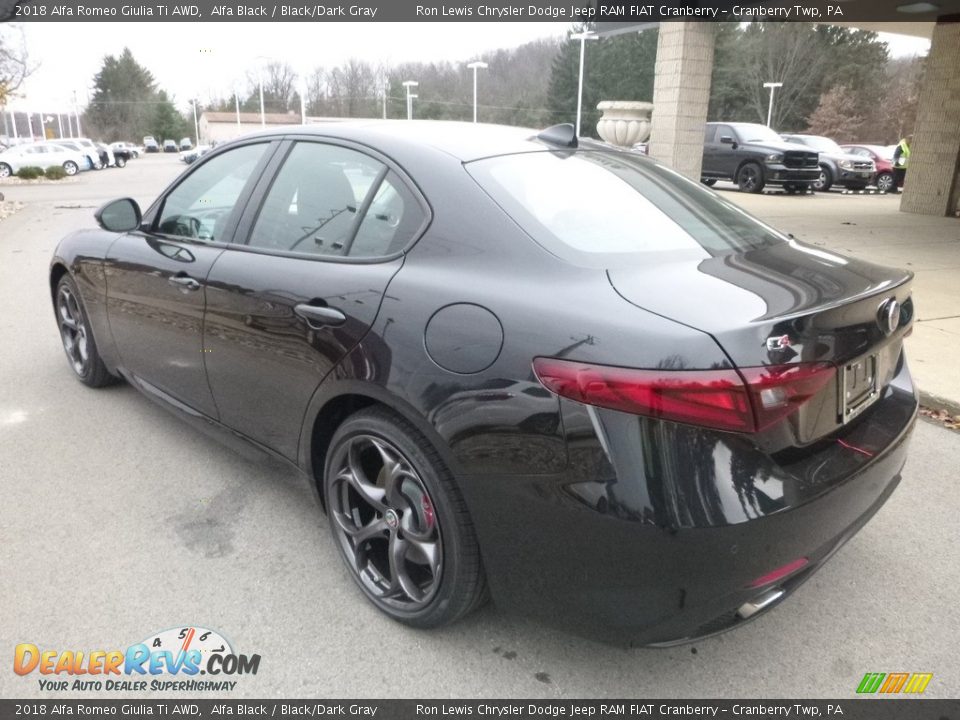2018 Alfa Romeo Giulia Ti AWD Alfa Black / Black/Dark Gray Photo #3