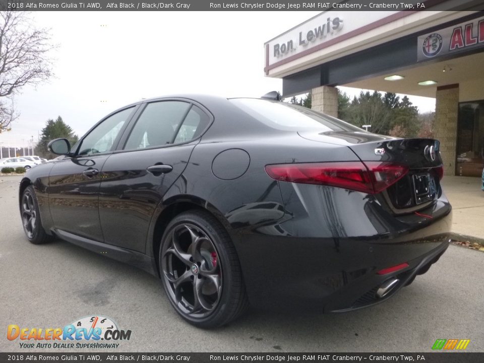 2018 Alfa Romeo Giulia Ti AWD Alfa Black / Black/Dark Gray Photo #4