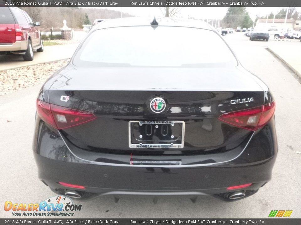 2018 Alfa Romeo Giulia Ti AWD Alfa Black / Black/Dark Gray Photo #5