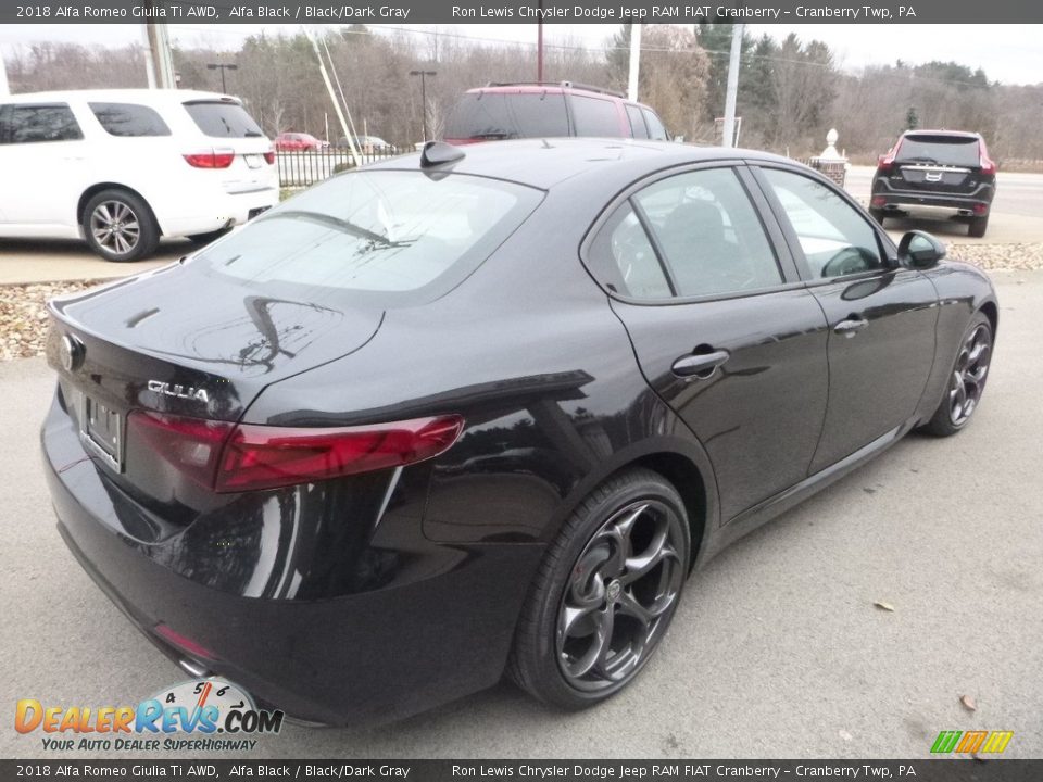 2018 Alfa Romeo Giulia Ti AWD Alfa Black / Black/Dark Gray Photo #6