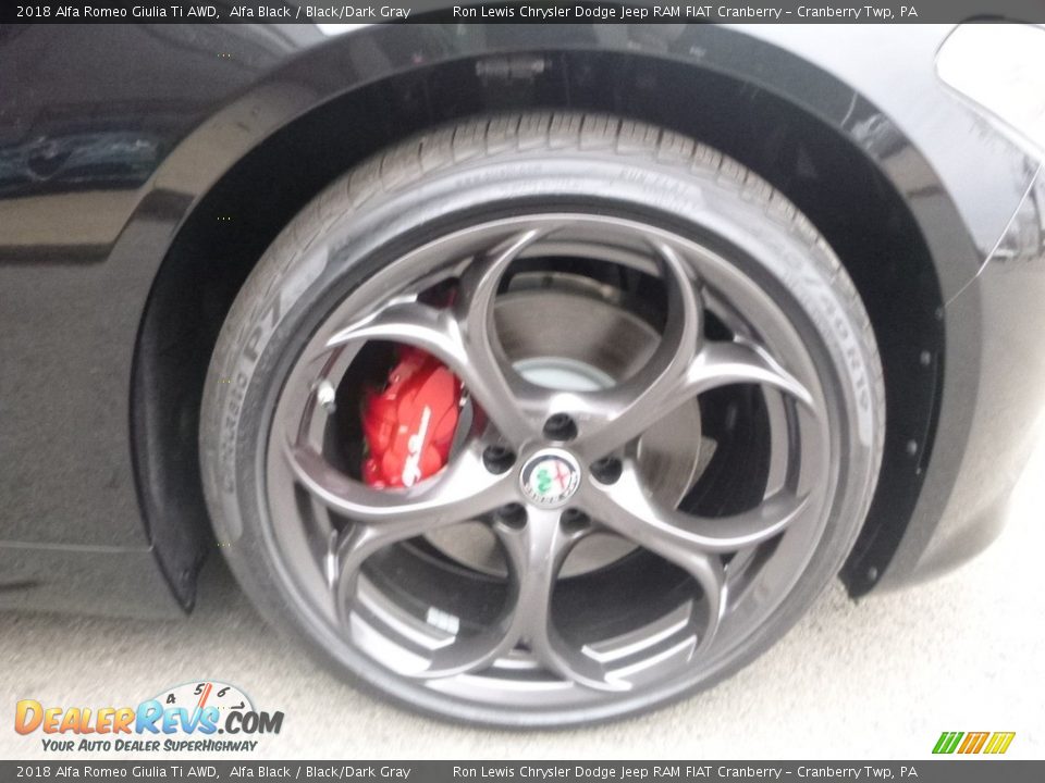 2018 Alfa Romeo Giulia Ti AWD Alfa Black / Black/Dark Gray Photo #12