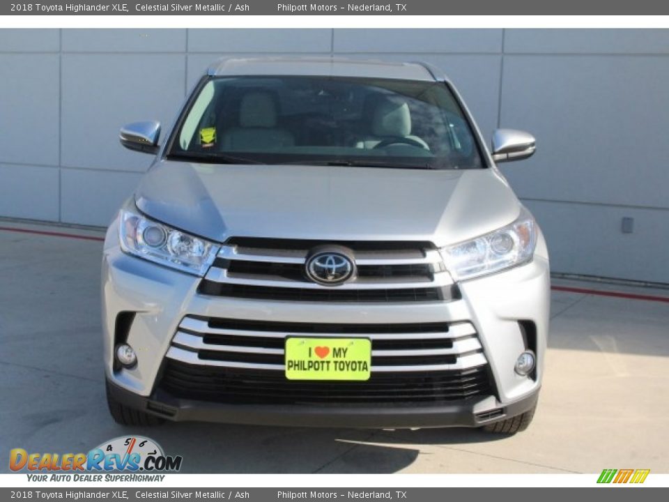 2018 Toyota Highlander XLE Celestial Silver Metallic / Ash Photo #2