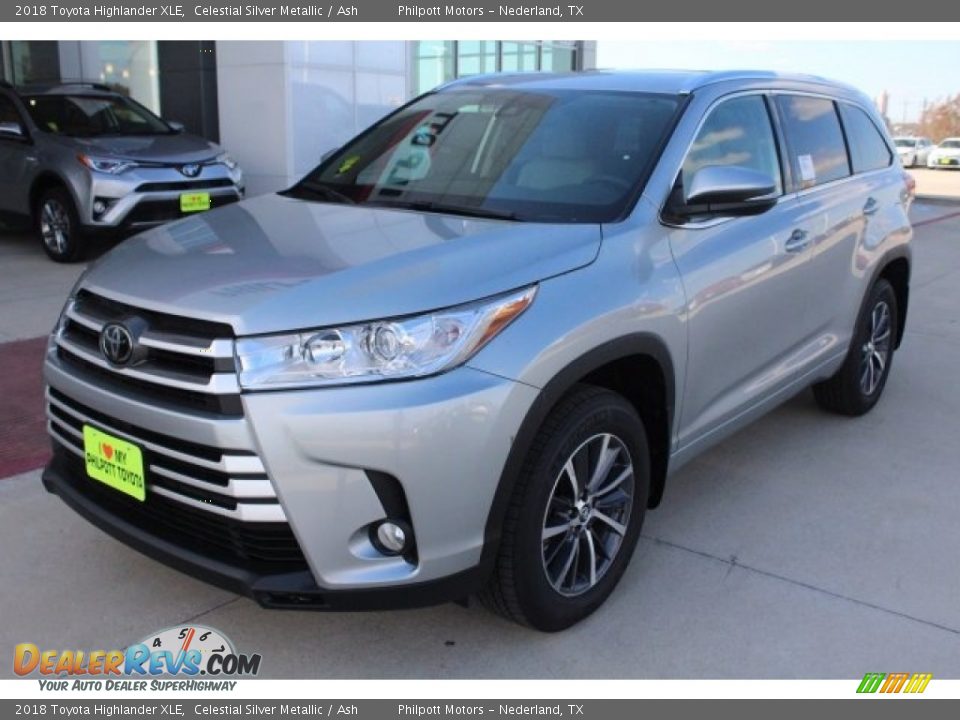 2018 Toyota Highlander XLE Celestial Silver Metallic / Ash Photo #3