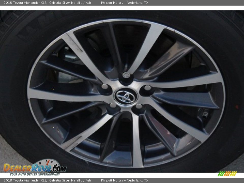 2018 Toyota Highlander XLE Celestial Silver Metallic / Ash Photo #5