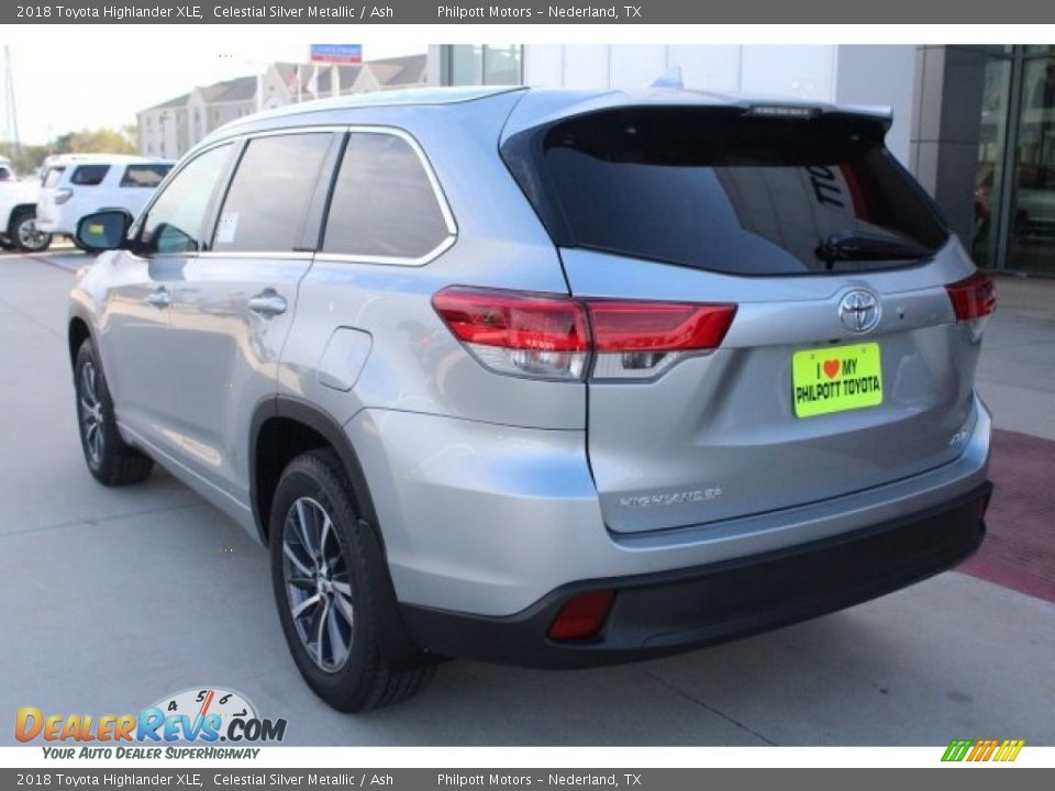 2018 Toyota Highlander XLE Celestial Silver Metallic / Ash Photo #6