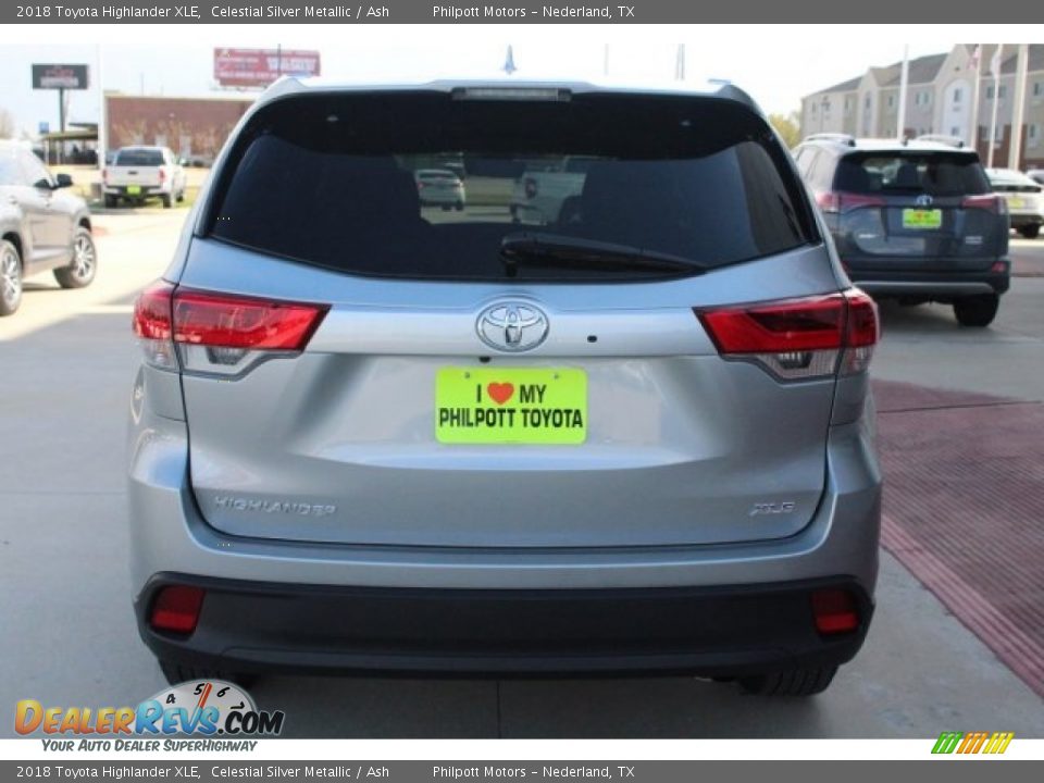 2018 Toyota Highlander XLE Celestial Silver Metallic / Ash Photo #7