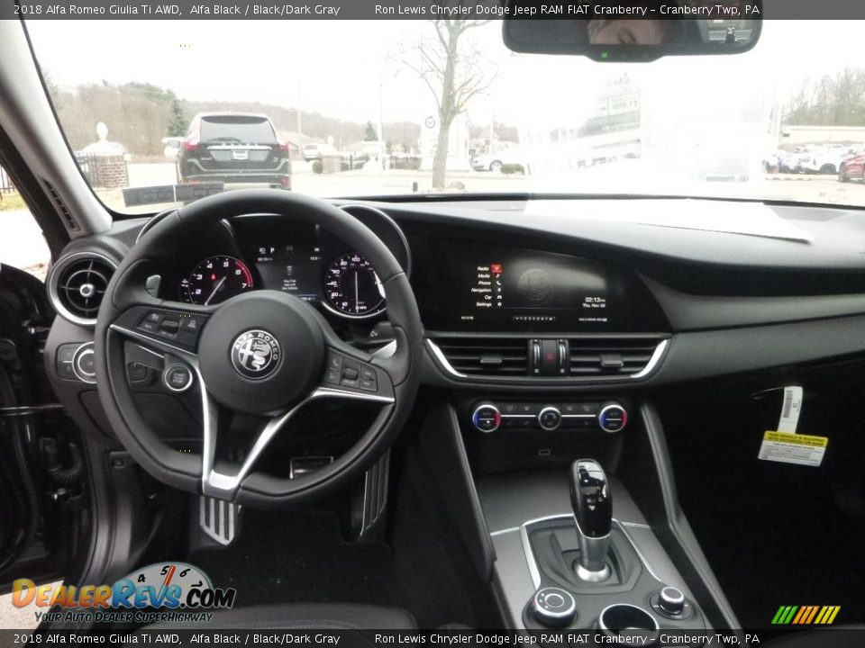 2018 Alfa Romeo Giulia Ti AWD Alfa Black / Black/Dark Gray Photo #19