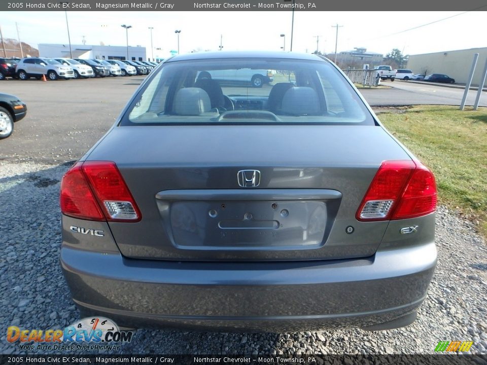 2005 Honda Civic EX Sedan Magnesium Metallic / Gray Photo #3