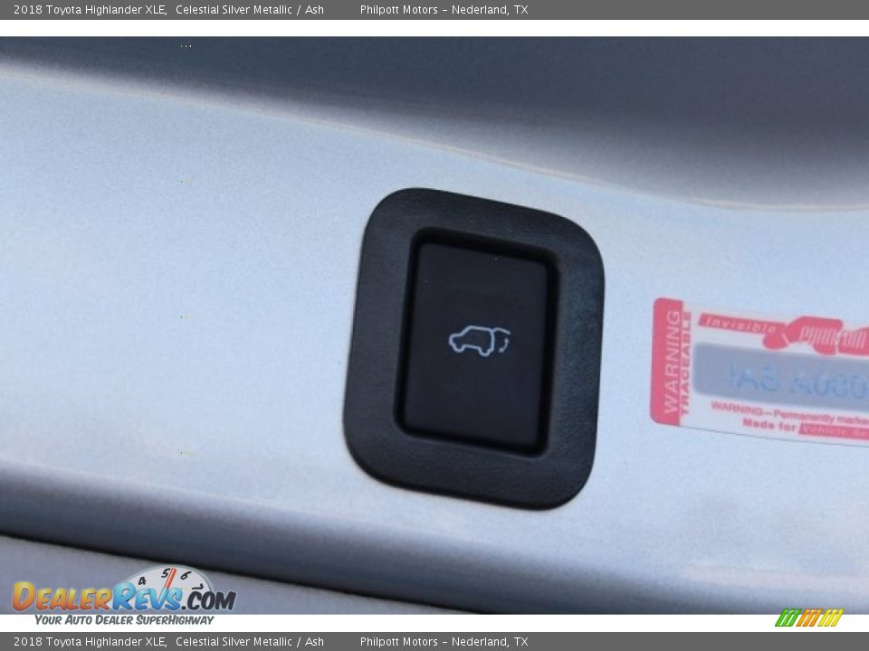 2018 Toyota Highlander XLE Celestial Silver Metallic / Ash Photo #27