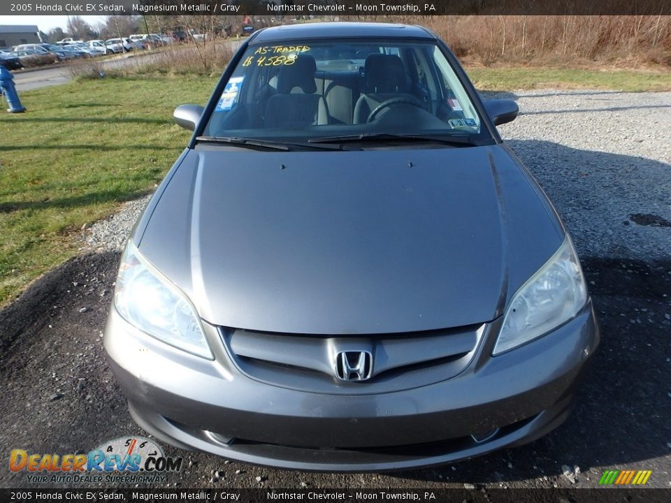 2005 Honda Civic EX Sedan Magnesium Metallic / Gray Photo #6