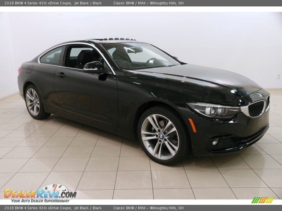2018 BMW 4 Series 430i xDrive Coupe Jet Black / Black Photo #1