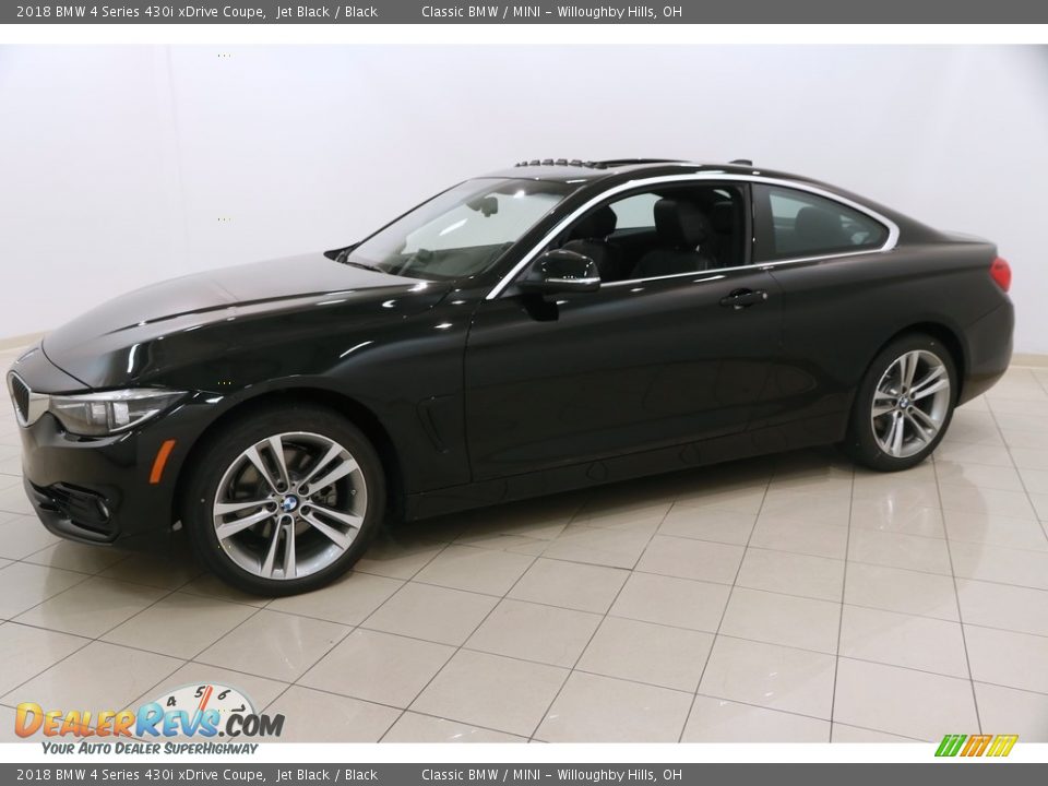 2018 BMW 4 Series 430i xDrive Coupe Jet Black / Black Photo #3