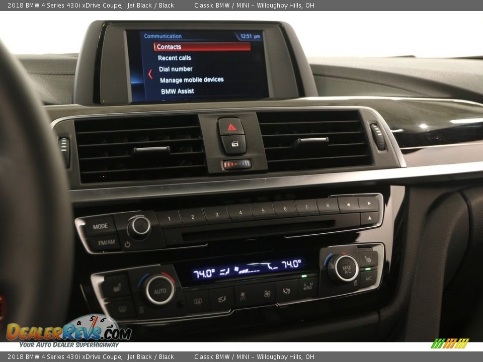 2018 BMW 4 Series 430i xDrive Coupe Jet Black / Black Photo #8