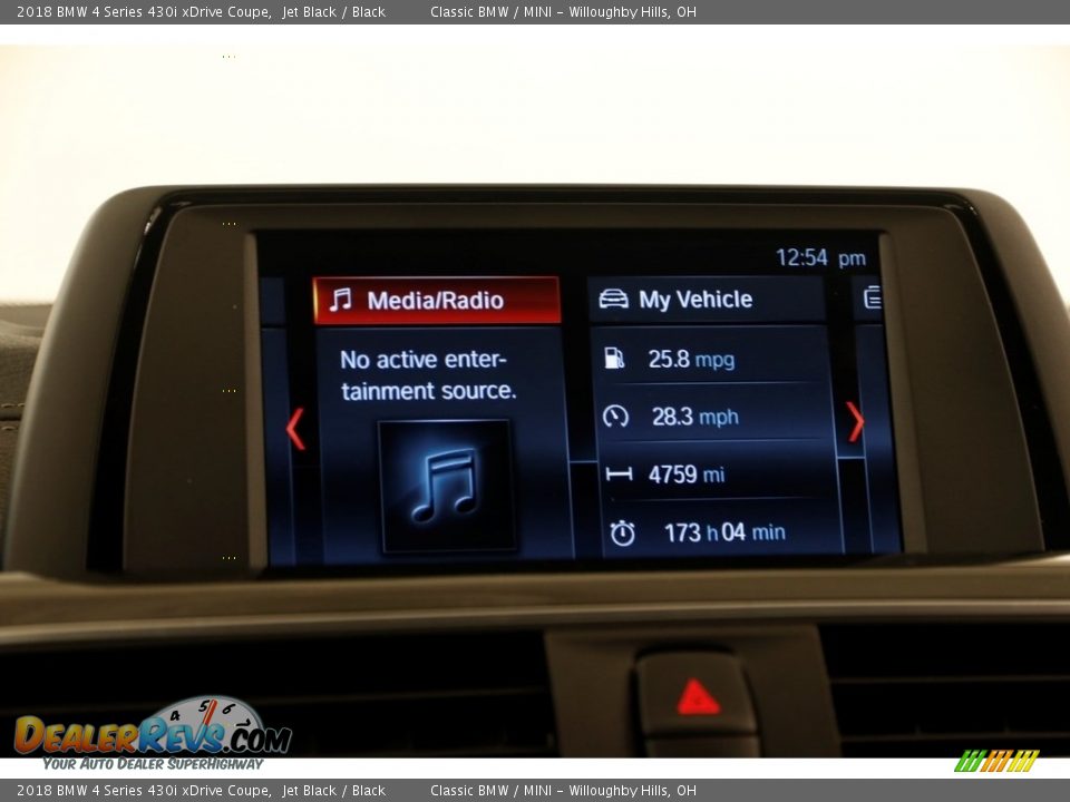 2018 BMW 4 Series 430i xDrive Coupe Jet Black / Black Photo #11