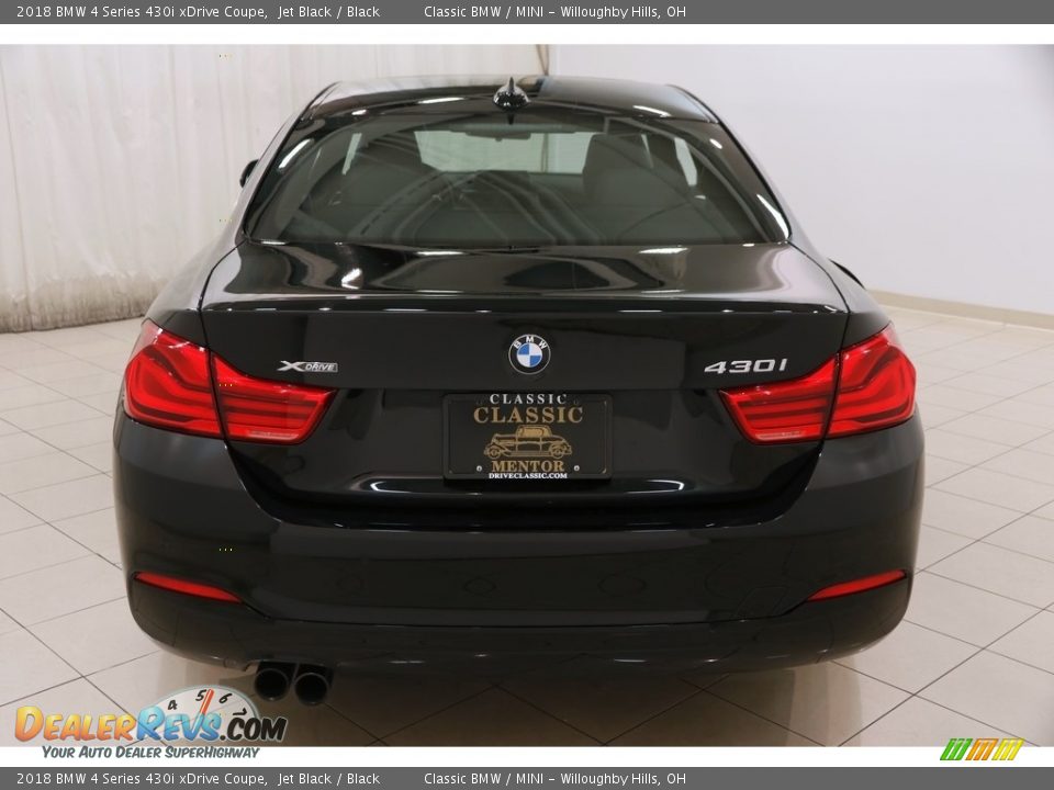 2018 BMW 4 Series 430i xDrive Coupe Jet Black / Black Photo #16