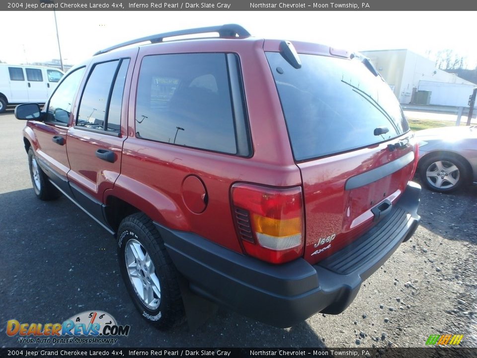2004 Jeep Grand Cherokee Laredo 4x4 Inferno Red Pearl / Dark Slate Gray Photo #2