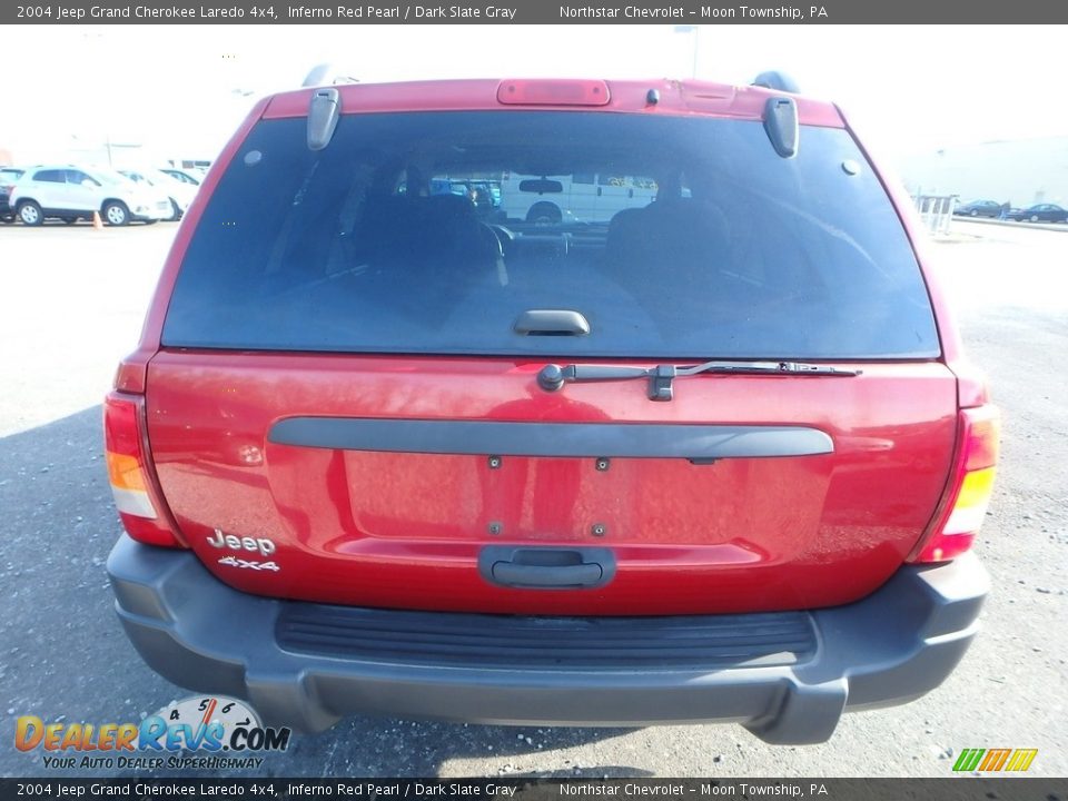 2004 Jeep Grand Cherokee Laredo 4x4 Inferno Red Pearl / Dark Slate Gray Photo #3