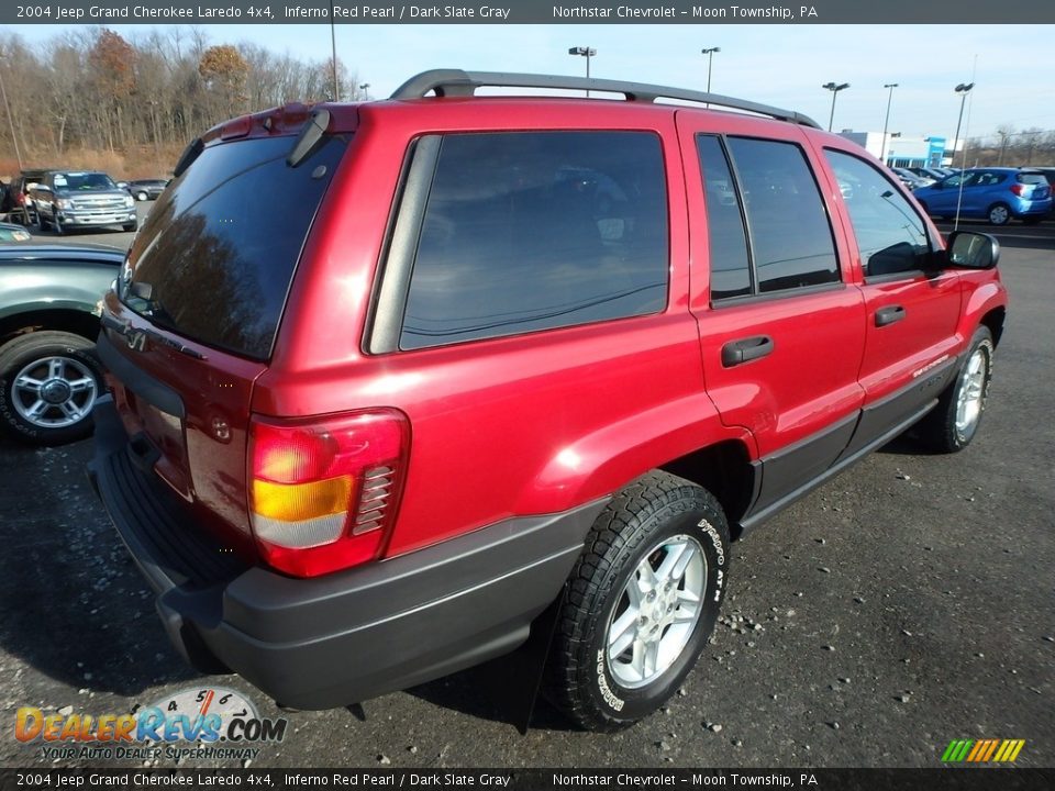 2004 Jeep Grand Cherokee Laredo 4x4 Inferno Red Pearl / Dark Slate Gray Photo #4