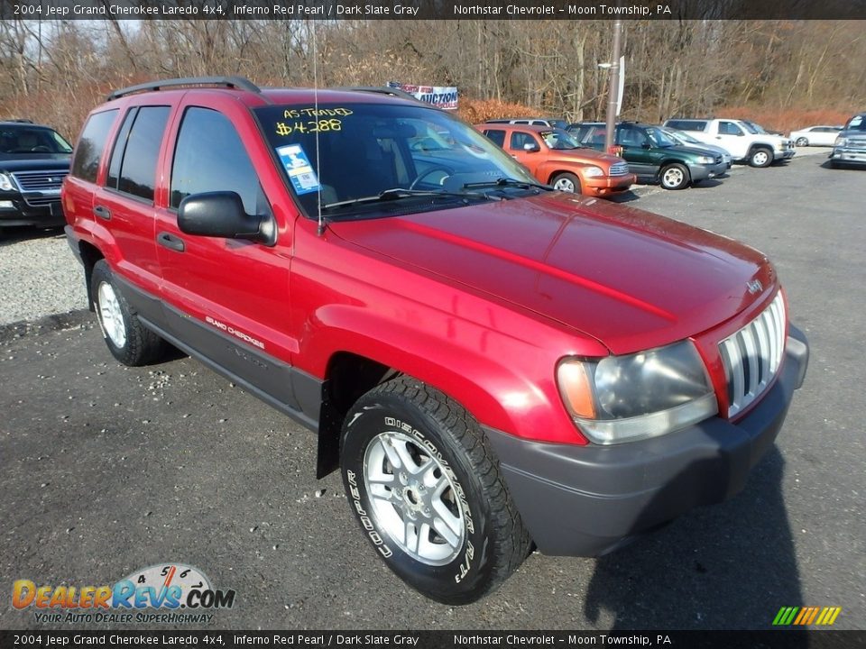 2004 Jeep Grand Cherokee Laredo 4x4 Inferno Red Pearl / Dark Slate Gray Photo #5