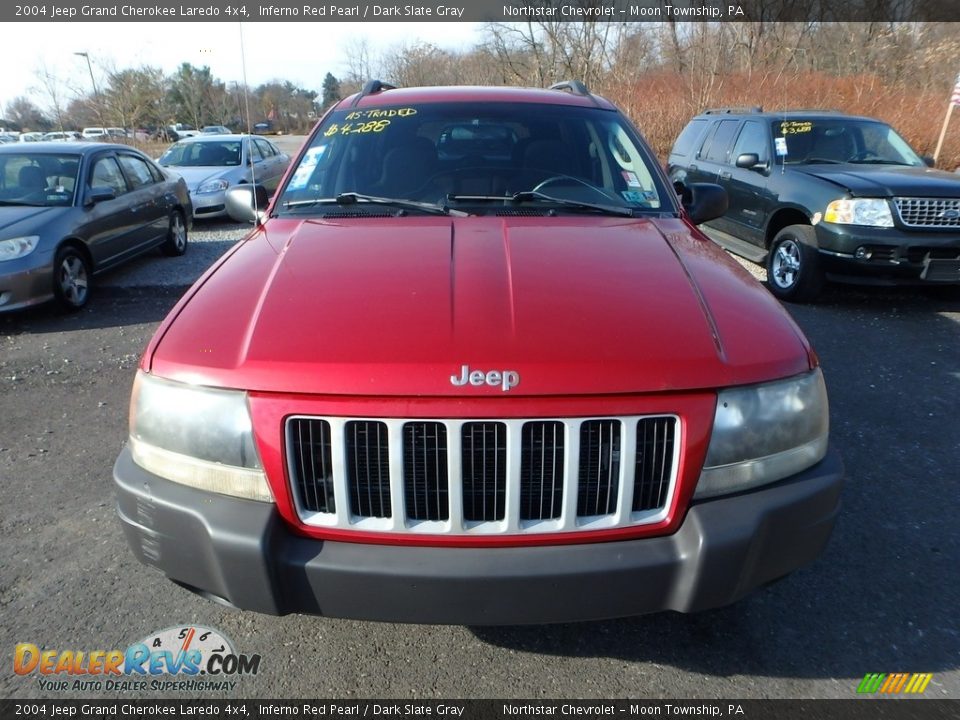 2004 Jeep Grand Cherokee Laredo 4x4 Inferno Red Pearl / Dark Slate Gray Photo #6