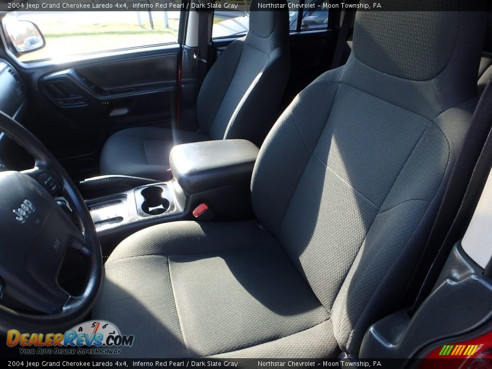 2004 Jeep Grand Cherokee Laredo 4x4 Inferno Red Pearl / Dark Slate Gray Photo #8