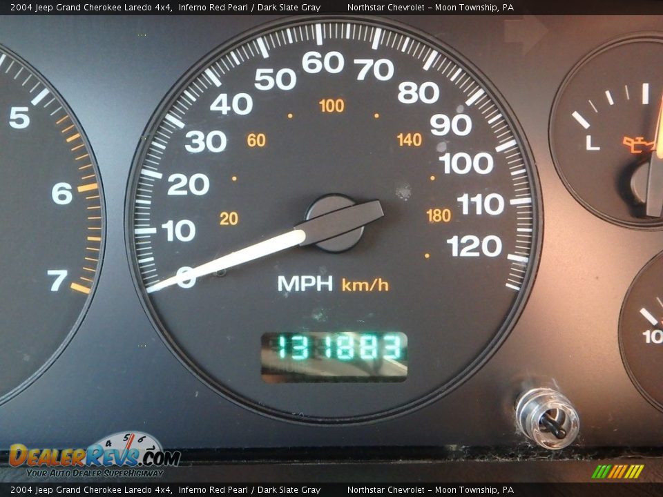 2004 Jeep Grand Cherokee Laredo 4x4 Inferno Red Pearl / Dark Slate Gray Photo #15
