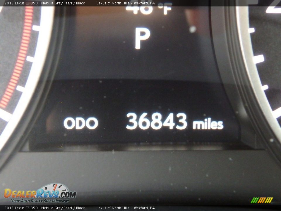 2013 Lexus ES 350 Nebula Gray Pearl / Black Photo #25