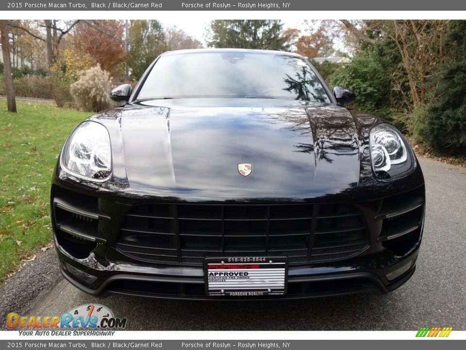 2015 Porsche Macan Turbo Black / Black/Garnet Red Photo #2