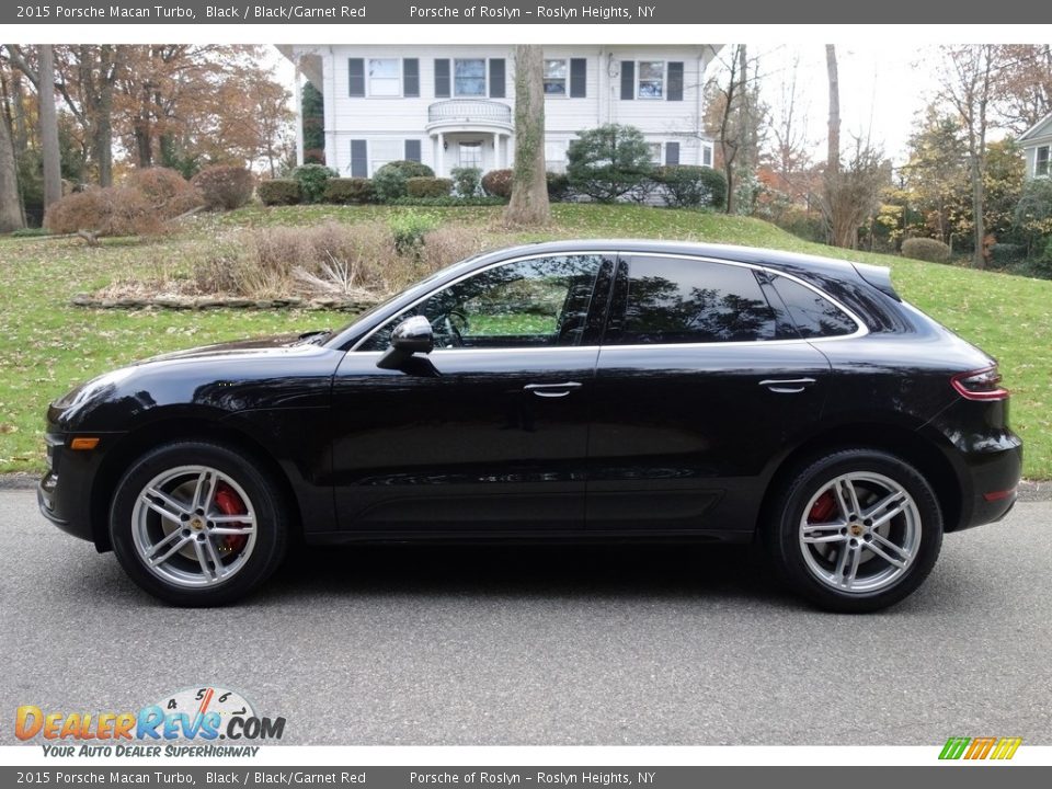 2015 Porsche Macan Turbo Black / Black/Garnet Red Photo #3