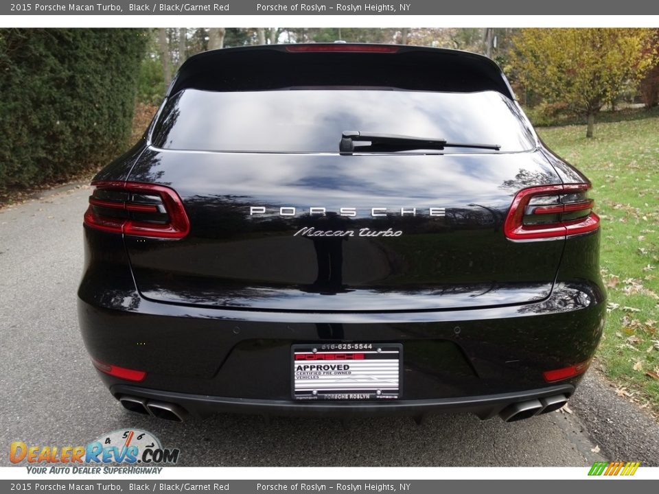 2015 Porsche Macan Turbo Black / Black/Garnet Red Photo #5