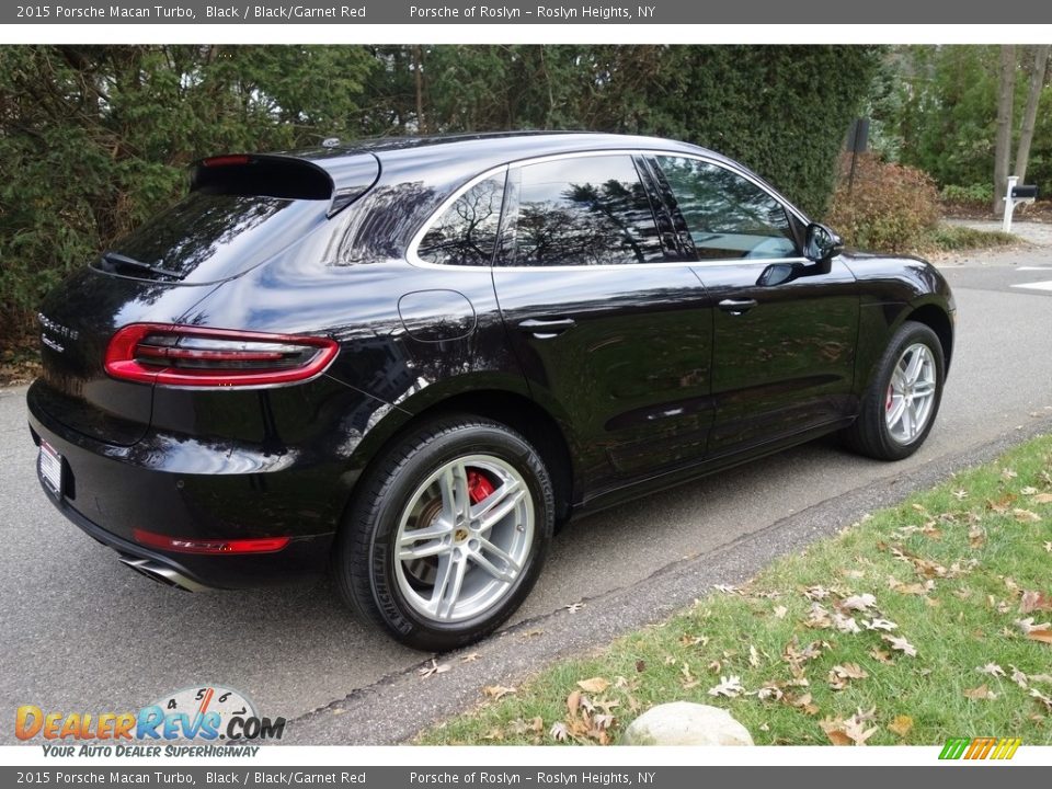 2015 Porsche Macan Turbo Black / Black/Garnet Red Photo #6