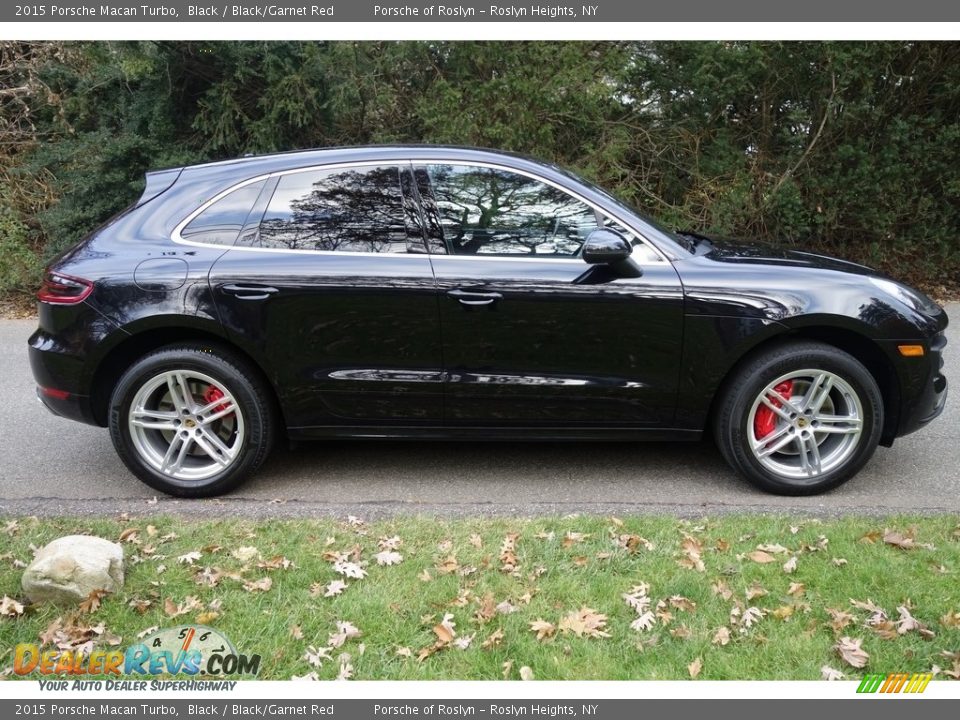 2015 Porsche Macan Turbo Black / Black/Garnet Red Photo #7