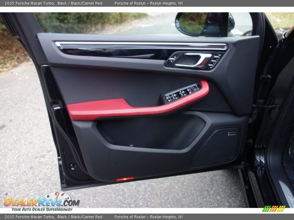 2015 Porsche Macan Turbo Black / Black/Garnet Red Photo #11
