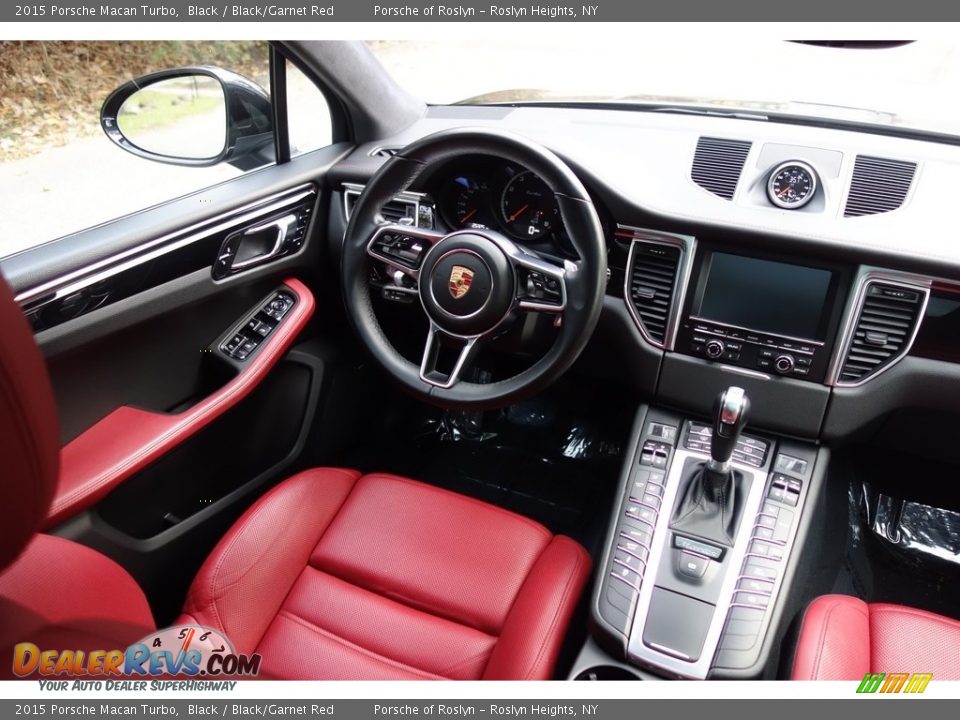 2015 Porsche Macan Turbo Black / Black/Garnet Red Photo #12