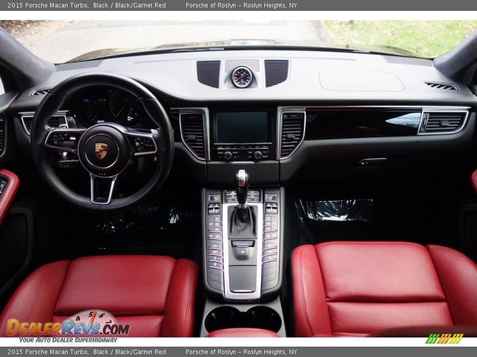 2015 Porsche Macan Turbo Black / Black/Garnet Red Photo #13
