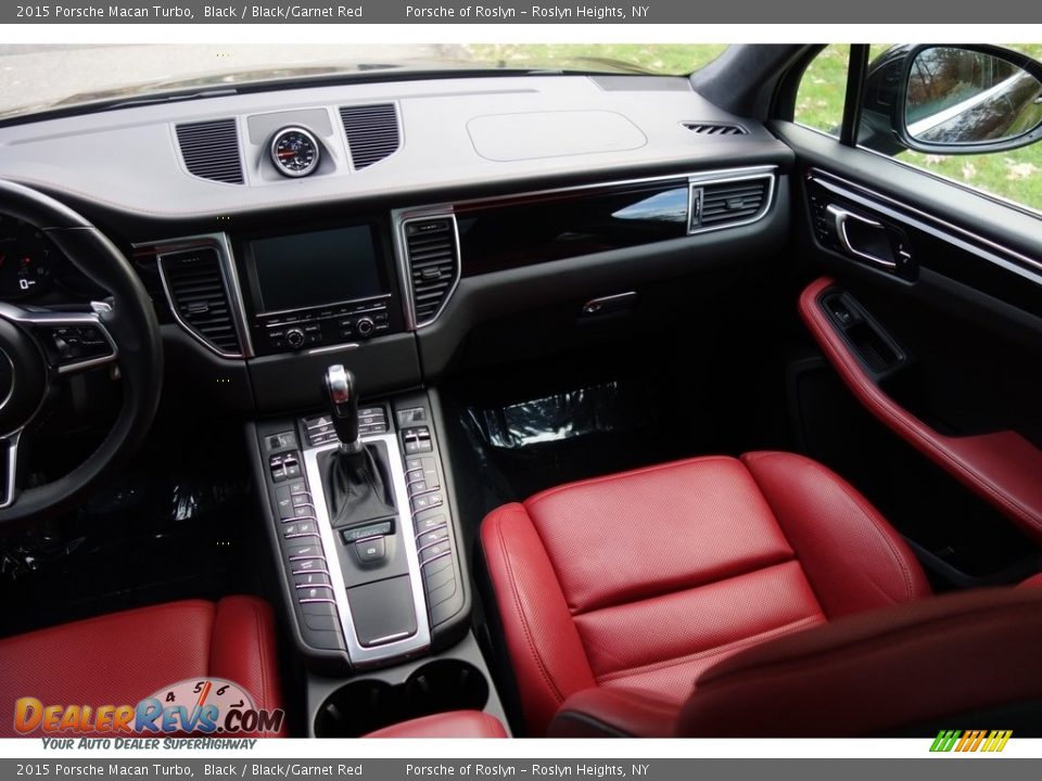 2015 Porsche Macan Turbo Black / Black/Garnet Red Photo #14