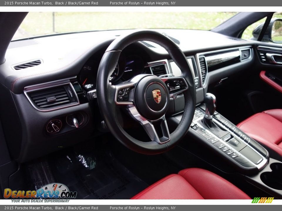 2015 Porsche Macan Turbo Black / Black/Garnet Red Photo #20