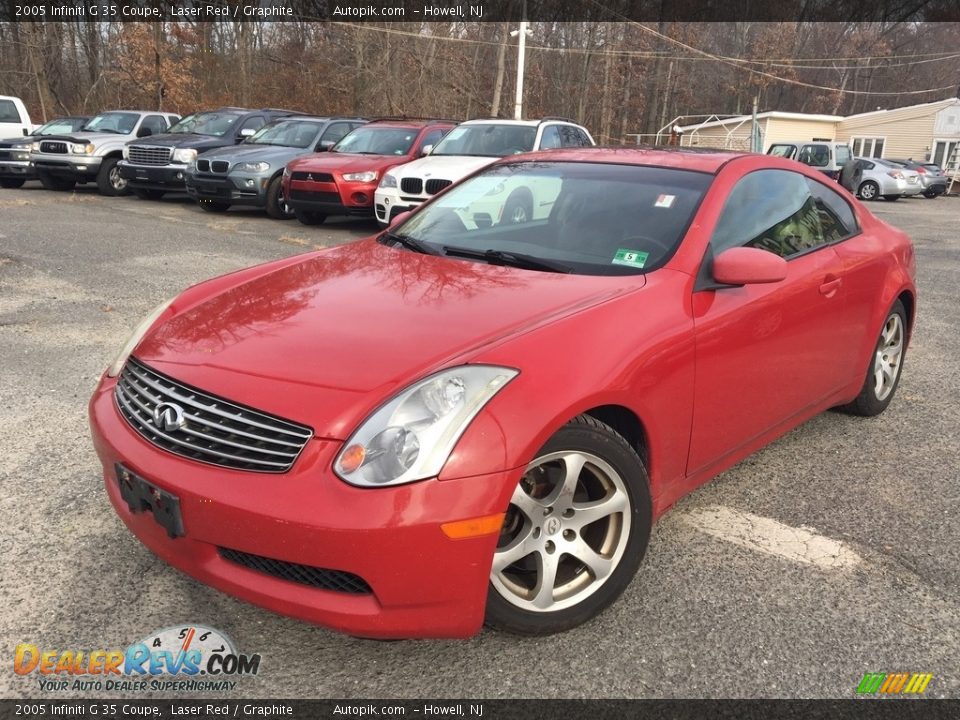 2005 Infiniti G 35 Coupe Laser Red / Graphite Photo #1