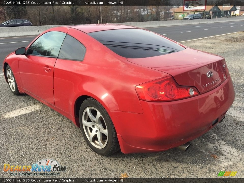 2005 Infiniti G 35 Coupe Laser Red / Graphite Photo #3