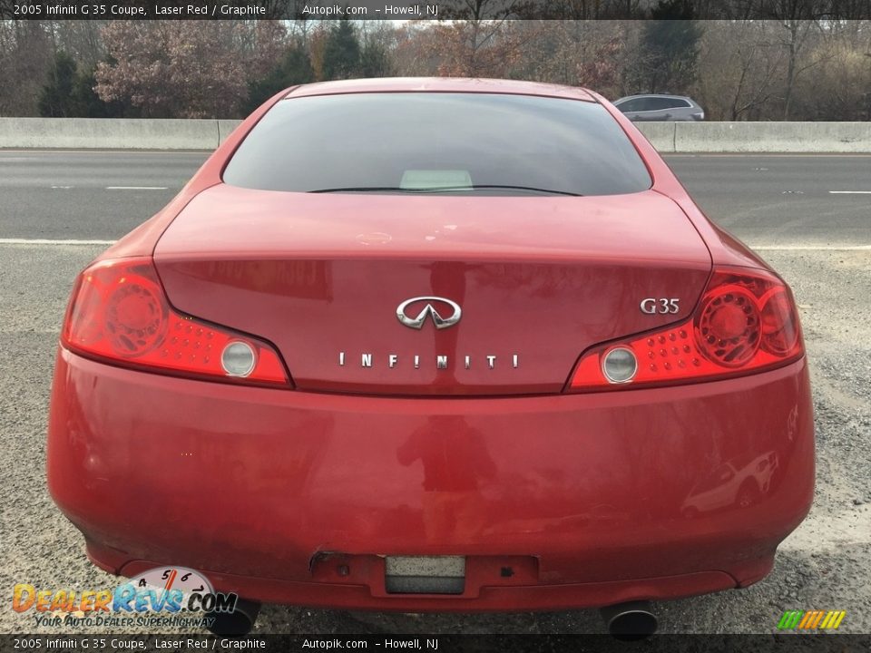 2005 Infiniti G 35 Coupe Laser Red / Graphite Photo #4