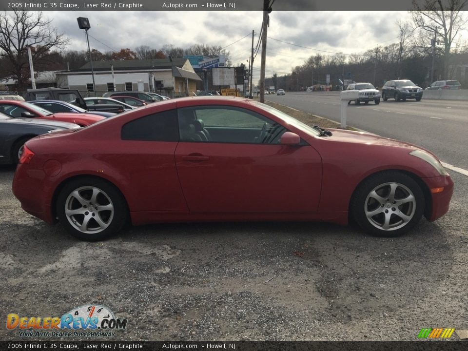 2005 Infiniti G 35 Coupe Laser Red / Graphite Photo #6