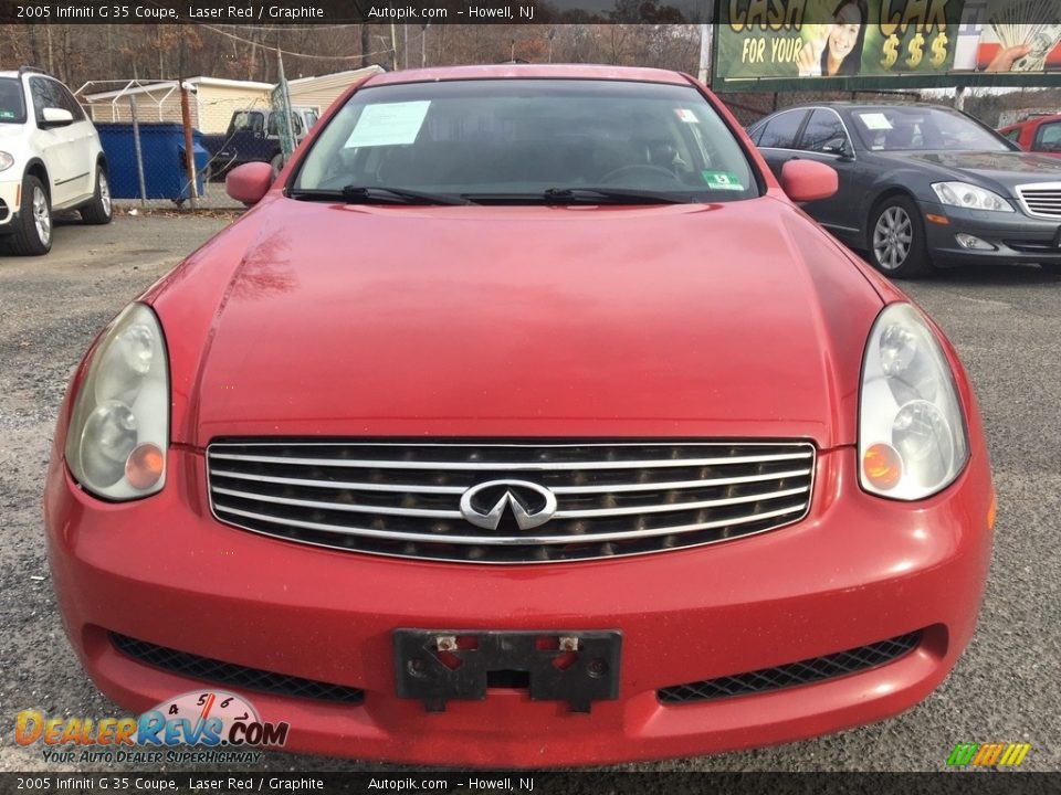2005 Infiniti G 35 Coupe Laser Red / Graphite Photo #8