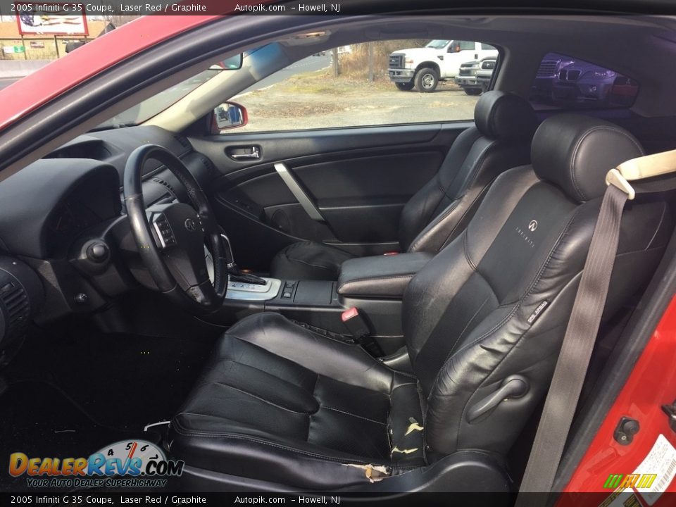 2005 Infiniti G 35 Coupe Laser Red / Graphite Photo #9